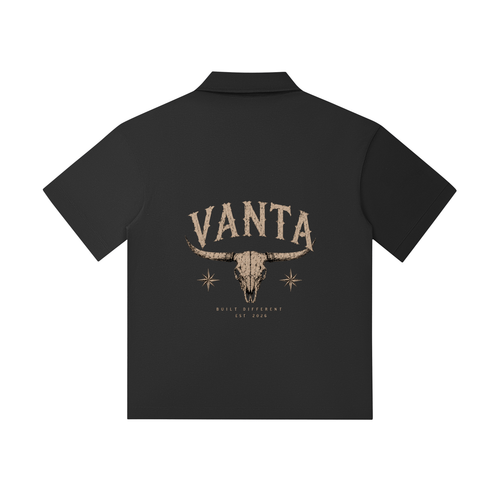 Drop Shoulder Short-Sleeve Polo