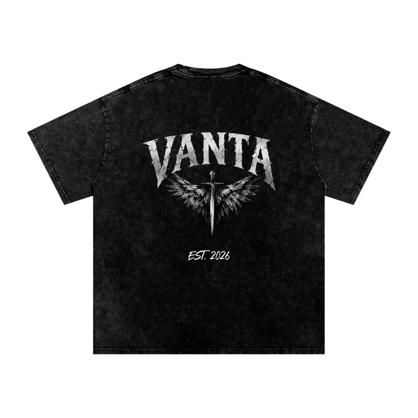 Snow Washed Oversized Cotton T-Shirt